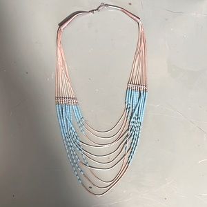 Fortunoffs liquid silver and turquoise necklace from the 1980’s